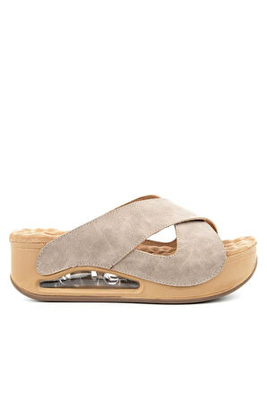 Muya Penelope 31210-551 Air Max Anatomik Taban Kadın Terlik Full Krem 36-40 