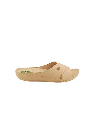 Muya Cyrus 31124-551 Topuk Jelli Anatomik Taban Kadın Terlik Full Krem 36-40 