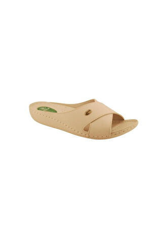 Muya Cyrus 31124-551 Topuk Jelli Anatomik Taban Kadın Terlik Full Krem 36-40 