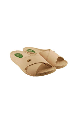 Muya Cyrus 31124-551 Topuk Jelli Anatomik Taban Kadın Terlik Full Krem 36-40 