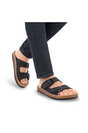 Muya Allen 31330-001 Anatomik Taban Erkek Terlik Siyah 40-45 