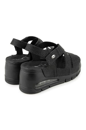 Muya Nofio 35215-430 Air Max Anatomik Taban Kadın Sandalet Siyah 36-40 