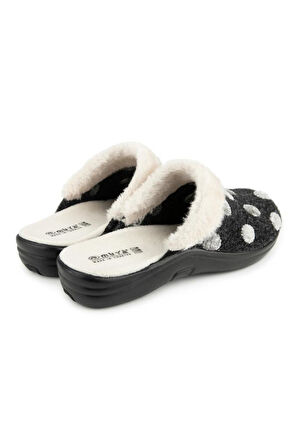 Muya Maklik 36902-086 Kadın Kışlık Ev Terliği Füme 36-40 
