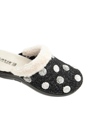 Muya Maklik 36902-086 Kadın Kışlık Ev Terliği Füme 36-40 