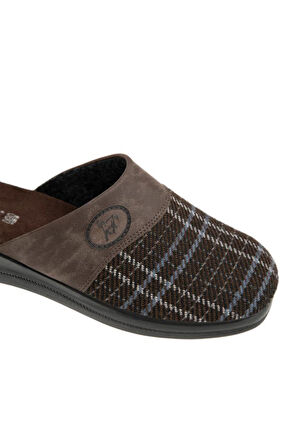 Muya Nafa 36804-004 Erkek Kışlık Ev Terliği Kahve 40-45 