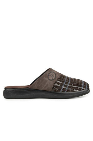 Muya Nafa 36804-004 Erkek Kışlık Ev Terliği Kahve 40-45 