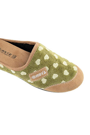 Muya Kasi 36913-284 Kadın Kışlık Ev Terliği Yeşil 36-40 