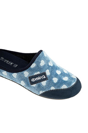 Muya Kasi 36913-448 Kadın Kışlık Ev Terliği Mavi 36-40 