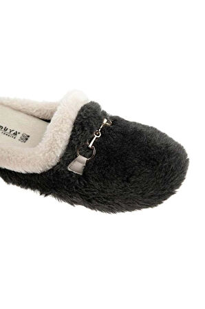 Muya Kraska 36901-086 Kadın Kışlık Ev Terliği Füme 36-40 
