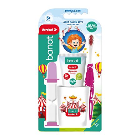 Banat Acrobat Junior Ağız Bakım Diş Fırça Seti 