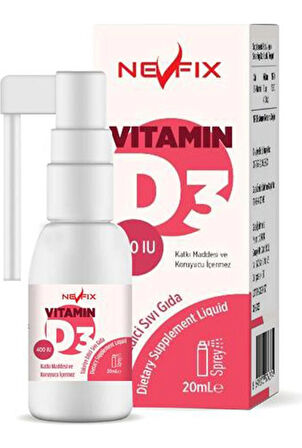 D Vitamini Vitamin D3 400 Iu Sprey 20 Ml