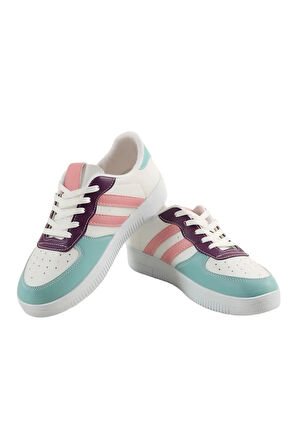 Unisex Bağcıklı GünlükSpor Sneaker Ayakkabı BEYAZ - YEŞİL