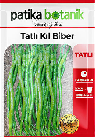 1.200 Adet Yerli Ata Tatlı Kıl Biber Tohumu (10 Gr)