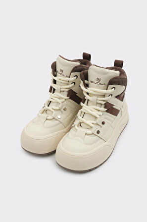 Bağcıklı Yüksek Taban Kadın Bot