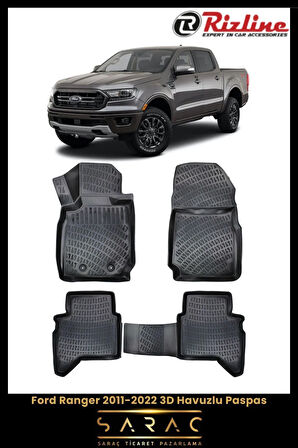 Rizline Ford Ranger 2014 Model 3D Havuzlu Paspas