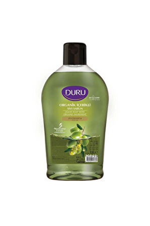 Duru Sıvı Sabun Organik İçerikli Zeytinyağlı 1500 ml x 3 adet