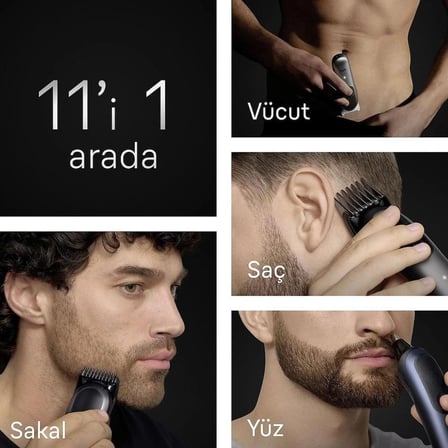 Hepsi Bir Arada Erkek Tıraş Kiti 11'i 1 Arada