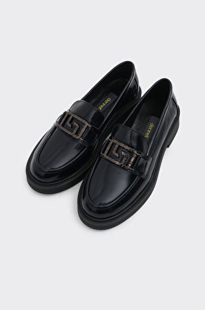 Hakiki Deri Kadın Tokalı Casual Ayakkabı