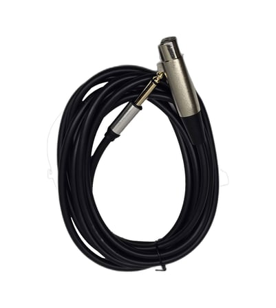 3 Metre 6.35 Mm To Xlr Erkek Ses Kablosu - Çivi Jak To Xlr Konnektör Mikser Ve Amfi Kablosu