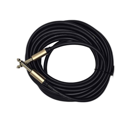 5 Metre 6.35 Mm To 6.35 Mm Ses Kablosu - Çivi Jak Enstrüman Ve Amfi Bağlantı Kablosu - Stereo Jak