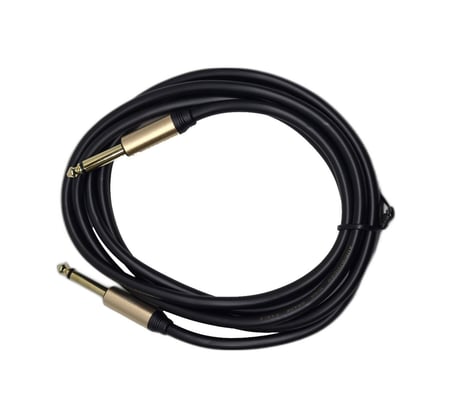 1.8 Metre 6.35 Mm To 6.35 Mm Ses Kablosu - Stereo Çivi Jak Enstrüman Ve Amfi Bağlantı Kablosu