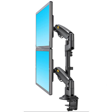 North Bayou Nb H180 Mnt05 17-27" Lcd Led Çift Monitör Tutucu Amortisörlü Monitör Standı