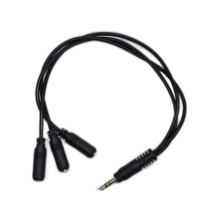 3.5 Mm Aux Çoklayıcı Kablo 1 Erkek 3 Dişi 20 Cm - Kulaklık Ve Ses Paylaştırıcı Splitter