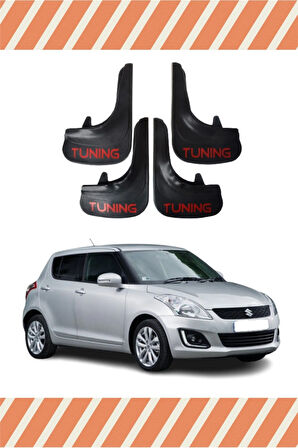 Suzuki Swift tuning yazılı 4’lü tozluk çamurluk paçalık