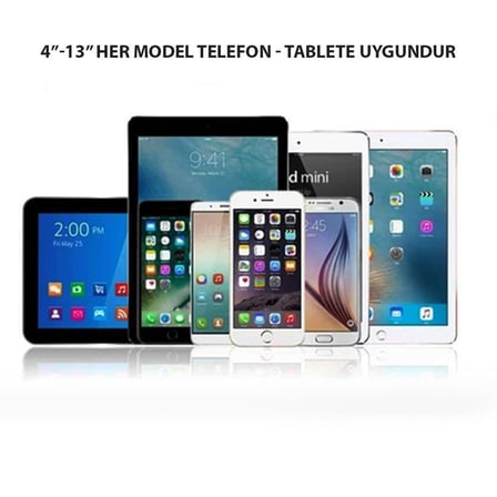 NPO STD20144LG 360°Ayarlanabilir Teleskobik 4"-13" Ergonomik Tablet Standı