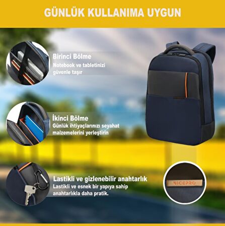 NPO Business Elite 16" Notebook Sırt Çantası-Lacivert