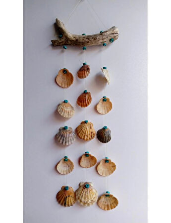 Shell Figürlü Boncuklu 3'lü Rüzgar Gülü