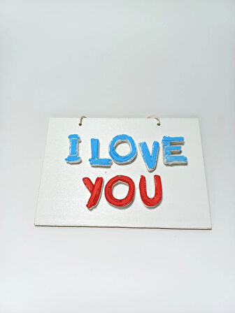 Love Yazılı Askılı Araba ve duvar süsü aksesuar