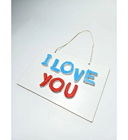 Love Yazılı Askılı Araba ve duvar süsü aksesuar