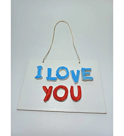Love Yazılı Askılı Araba ve duvar süsü aksesuar