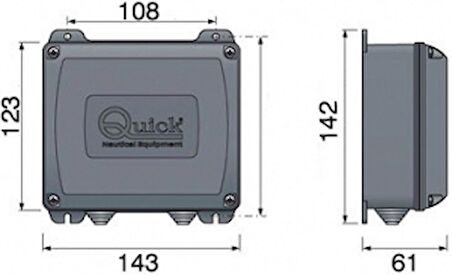 Quick Kablosuz uzaktan kumanda alıcısı. 10.5 - 31 V DC 12 Kanal