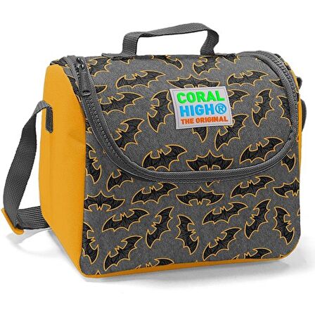 Coral High Yarasa Desenli Beslenme Okul Çantası + Kalemlik