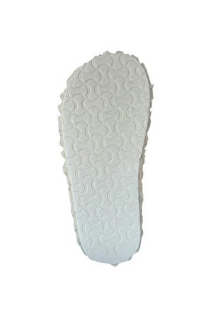 Kadın Panduf Kaydırmaz Taban Ev Botu Kalın Hafif Taban BEYAZ