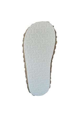 Kadın Panduf Kaydırmaz Taban Ev Botu Kalın Hafif Taban BEJ