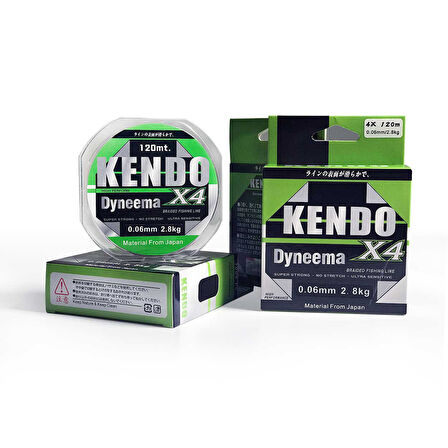 Yeni Kendo Dyneema 4 Örgü 0,18mm 250Mt İp Misina