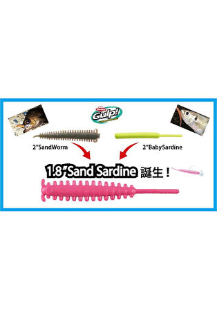 Berkley Gulp Sand Sardine New Penny 1.8inc 4.57cm 16p