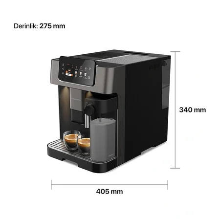Delisia Coffee Çekirdek Öğütücülü Tam Otomatik Sütlü Espresso Makinesi