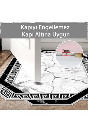 2 li Banyo Paspası, Yumuşak Banyo Halısı, Kaymaz Tabanlı, Yıkanabilir - 60x100 - 50 x60