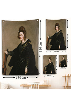 Diego Velázquez - Kadın Portresi Duvar Örtüsü-7377