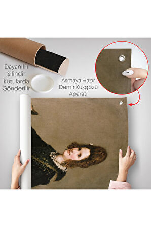 Diego Velázquez - Kadın Portresi Duvar Örtüsü-7377