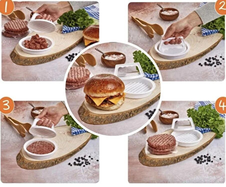 Plastik hamburger&köfte şekillendirici