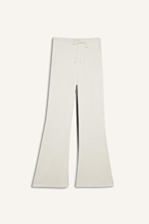 DeFacto Coool Flare Fit Beli Lastikli Bürümcük Pantolon E9942AX25SMWT32