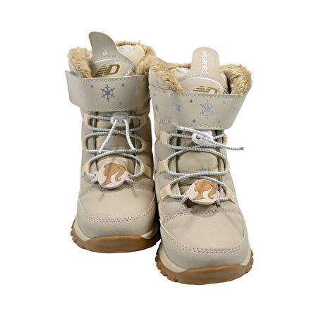 SİA ÇANTA BOOT'S ÇIRTLI & BAĞÇIKLI ORTAPEDİK  & ANATOMİK SAĞLAM KAYMAZ TABANLI UZUN KONÇLU İÇİ KÜRKLÜ NEFES ALAN ÇOCUK SNOW BOOT