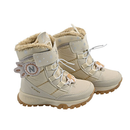 SİA ÇANTA BOOT'S ÇIRTLI & BAĞÇIKLI ORTAPEDİK  & ANATOMİK SAĞLAM KAYMAZ TABANLI UZUN KONÇLU İÇİ KÜRKLÜ NEFES ALAN ÇOCUK SNOW BOOT