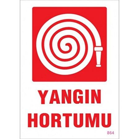 Uyarı Levhası Yangın Hortumu "864"