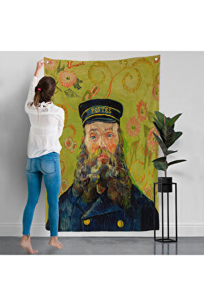 Vincent van Gogh – Postacı Joseph Roulin’in Portresi Duvar Örtüsü - Postes - Postman-7381